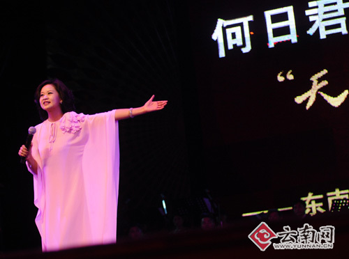 忆君演唱会举办 昆明姑娘重现邓丽君天籁之声