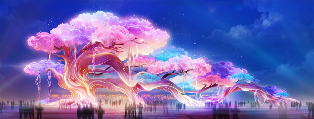 北大门“生生不息”设计图。   自贡灯会组委会供图