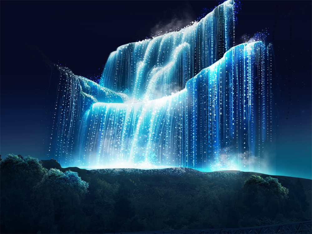 灯组”碧落云霄“设计图。  自贡灯会组委会供图