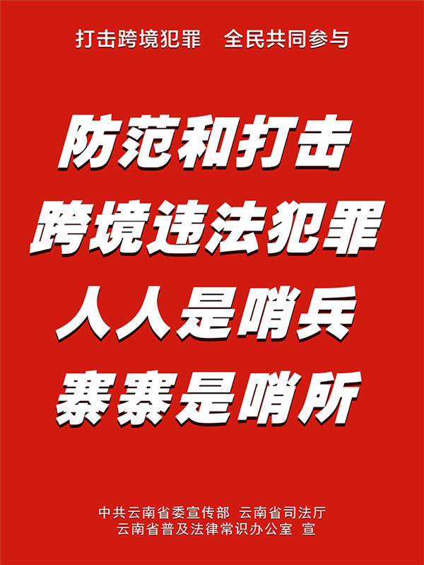 海报丨打击跨境犯罪全民共同参与